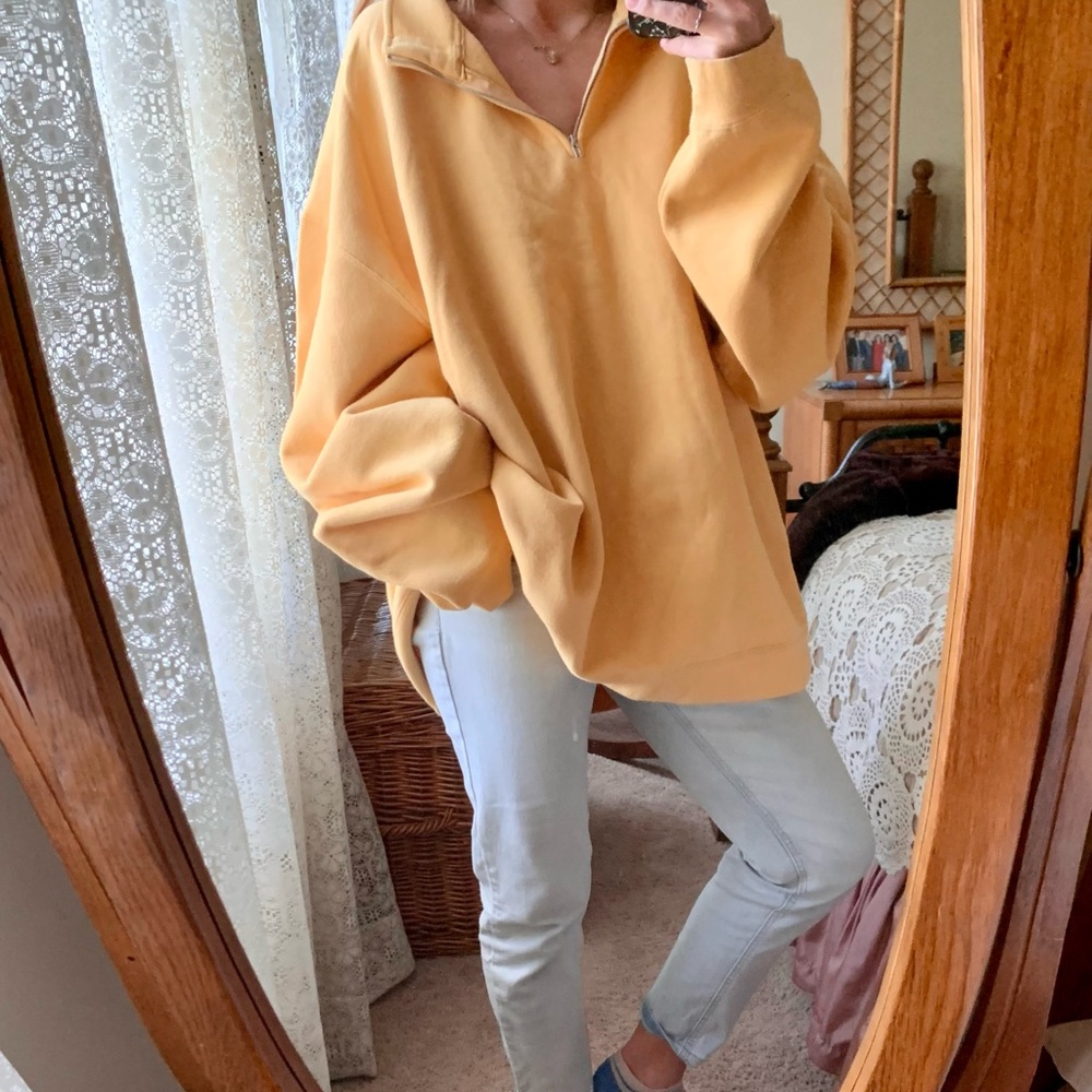 Vintage oversized quarter zip